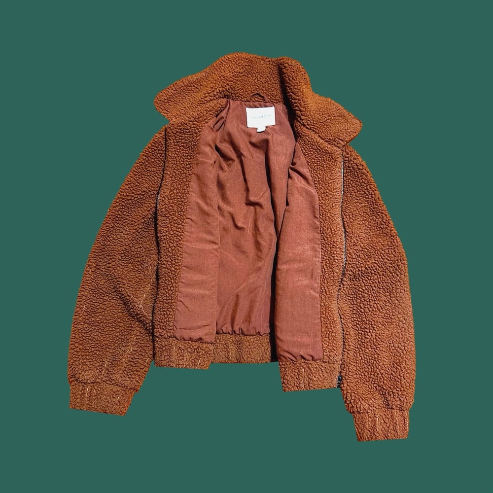 Full Zip Teddy Jacket Women's (U.S.) Size M